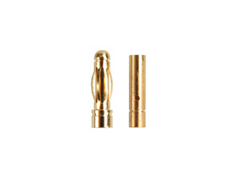 LPAA800110 - Li-Polar Goldkontakt 3mm S Stecker_Buchse (5 Stk) LPAA800110