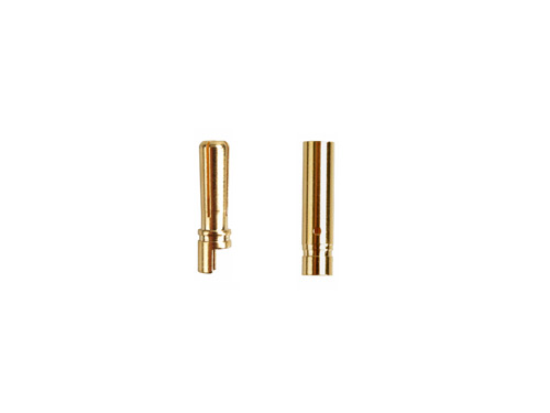 LPAA800325 - Li-Polar Goldkontakt 4mm L Stecker_Buchse (5 Stk) LPAA800325