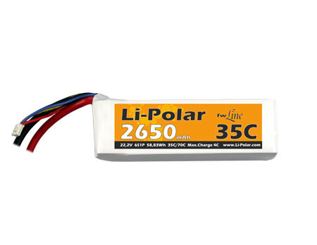 LPAA900040 - Li-Polar 22.2V 6S1P 2650mAh 35C LPAA900040 LPAA900040 - Li-Polar 22.2V 6S1P 2650mAh 35C LPAA900040