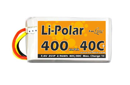 LPAA900057 - Li-Polar 7.4V 2S1P 400mAh 40C LPAA900057 LPAA900057 - Li-Polar 7.4V 2S1P 400mAh 40C LPAA900057