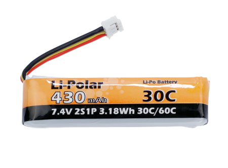 LPAA900161 - Li-Polar 7.4V 2S1P 430mAh 30C LPAA900161 LPAA900161 - Li-Polar 7.4V 2S1P 430mAh 30C LPAA900161