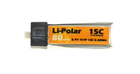 LPAA900201 - Li-Polar 3.7V 1S 80mAh 15C LPAA900201 LPAA900201 - Li-Polar 3.7V 1S 80mAh 15C LPAA900201