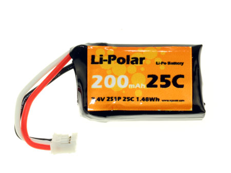 LPAA900203 - Li-Polar 7.4V 2S1P 200mAh 25C LPAA900203 LPAA900203 - Li-Polar 7.4V 2S1P 200mAh 25C LPAA900203