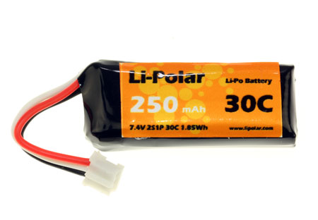 LPAA900204 - Li-Polar 7.4V 2S1P 250mAh 30C LPAA900204 LPAA900204 - Li-Polar 7.4V 2S1P 250mAh 30C LPAA900204