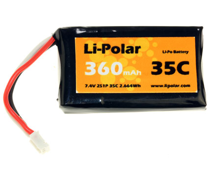LPAA900205 - Li-Polar 7.4V 2S1P 360mAh 35C LPAA900205 LPAA900205 - Li-Polar 7.4V 2S1P 360mAh 35C LPAA900205