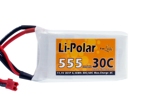 LPAA900226 - Li-Polar 11.1V 3S1P 555mAh 30C LPAA900226 LPAA900226 - Li-Polar 11.1V 3S1P 555mAh 30C LPAA900226