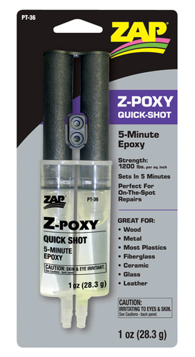ZPT36 - Zap Z-Poxy 5-Minuten Quick-Shot Kleber 28.3g ZPT36 ZPT36 - Zap Z-Poxy 5-Minuten Quick-Shot Kleber 28.3g ZPT36