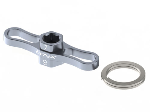 LX1763 - Propeller Spanner 7-8mm. silber LYNX LX1763 LX1763 - Propeller Spanner 7-8mm. silber LYNX LX1763