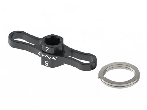 LX1771 - Propeller Spanner 7-8mm. schwarz LYNX LX1771 LX1771 - Propeller Spanner 7-8mm. schwarz LYNX LX1771