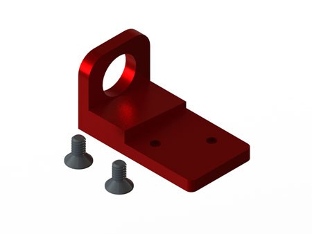 LX1927 - Lynx Aluminum CNC FPV TX Antenna Support - Red Color LX1927