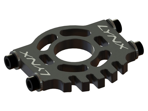 LX2564-3 - Motor Halterung CNC Alu schwarz - 130 S LYNX LX2564-3 LX2564-3 - Motor Halterung CNC Alu schwarz - 130 S LYNX LX2564-3