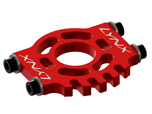 LX2564-7 - Motor Halterung CNC Alu rot - 130 S LYNX LX2564-7 LX2564-7 - Motor Halterung CNC Alu rot - 130 S LYNX LX2564-7
