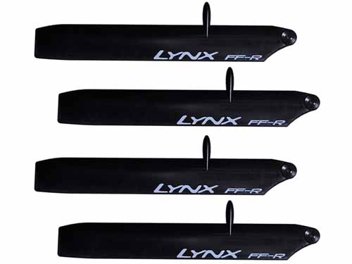 LXT1253-SP - Hauptrotorblaetter 125mm Stretch Speed Pro. schwarz - 150 LYNX LXT1253-SP