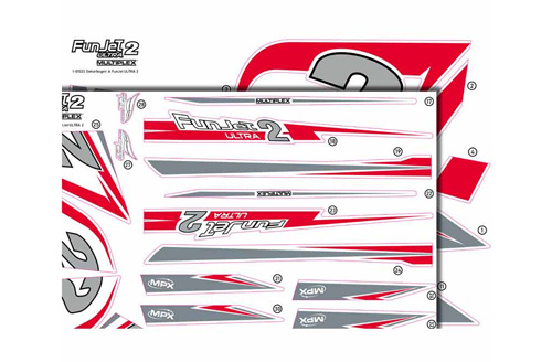 MPX-1-01023 - Dekorbogen - FunJet Ultra 2 Multiplex MPX-1-01023 MPX-1-01023 - Dekorbogen - FunJet Ultra 2 Multiplex MPX-1-01023