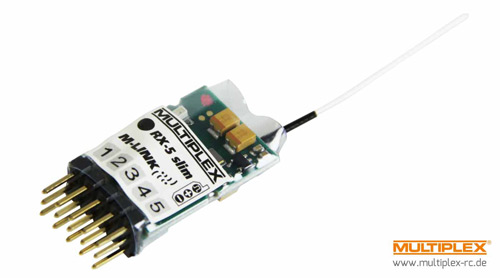 MPX-1-01190 - RX-5 slim M-LINK 2.4GHz Empfaenger Multiplex MPX-1-01190 MPX-1-01190 - RX-5 slim M-LINK 2.4GHz Empfaenger Multiplex MPX-1-01190