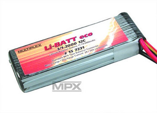 MPX-157231 - Li-BATT eco 3_1-2000 (M6) Multiplex MPX-157231 MPX-157231 - Li-BATT eco 3_1-2000 (M6) Multiplex MPX-157231