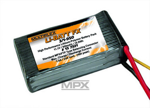 MPX-157321 - Li-BATT FX 3_1-950 (M6) Multiplex MPX-157321 MPX-157321 - Li-BATT FX 3_1-950 (M6) Multiplex MPX-157321