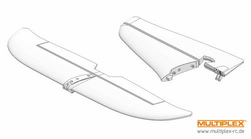 MPX-1-02827 - Leitwerke EasyGlider 4 Multiplex MPX-1-02827 MPX-1-02827 - Leitwerke EasyGlider 4 Multiplex MPX-1-02827
