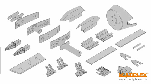 MPX-224348 - Kunststoffteilesatz EasyGlider 4 Multiplex MPX-224348 MPX-224348 - Kunststoffteilesatz EasyGlider 4 Multiplex MPX-224348
