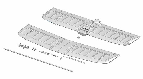 MPX-224408 - Tragflaeche oben u. unten Rockstar Multiplex MPX-224408