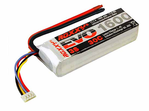 MPX-316609 - ROXXY EVO LiPo 3S 11.1V 1600mAh 30C Multiplex MPX-316609 MPX-316609 - ROXXY EVO LiPo 3S 11.1V 1600mAh 30C Multiplex MPX-316609