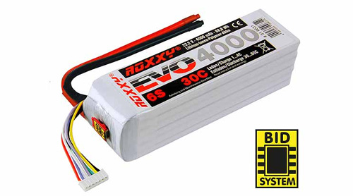 MPX-316631 - ROXXY EVO LiPo 6S 22.2V 4000mAh 30C inkl. BID-Chip Multiplex MPX-316631 MPX-316631 - ROXXY EVO LiPo 6S 22.2V 4000mAh 30C inkl. BID-Chip Multiplex MPX-316631