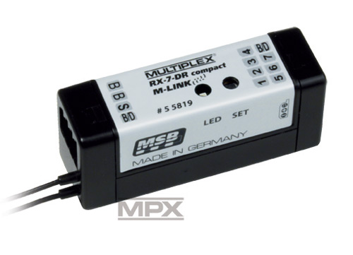 MPX-55819 - RX-7-DR compact M-LINK 2.4 GHz Empfaenger Multiplex MPX-55819 MPX-55819 - RX-7-DR compact M-LINK 2.4 GHz Empfaenger Multiplex MPX-55819
