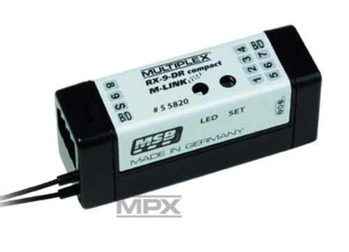 MPX-55820 - RX-9-DR Compact M-Link 2.4GHz Empfaenger Multiplex MPX-55820