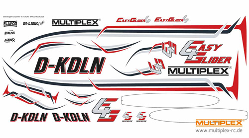 MPX-724240 - Dekorbogen EasyGlider 4 Multiplex MPX-724240 MPX-724240 - Dekorbogen EasyGlider 4 Multiplex MPX-724240