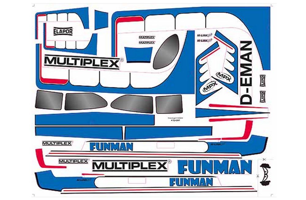 MPX-724397 - Dekorbogen FunMan Multiplex MPX-724397