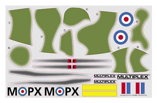 MPX-724580 - Dekorbogen Fighter DogFighter Multiplex MPX-724580 MPX-724580 - Dekorbogen Fighter DogFighter Multiplex MPX-724580
