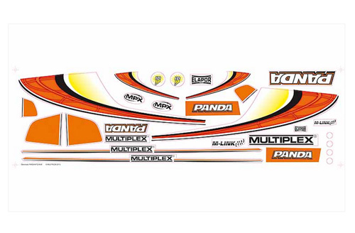 MPX-724648 - Dekorbogen Panda (orange) Multiplex MPX-724648 MPX-724648 - Dekorbogen Panda (orange) Multiplex MPX-724648