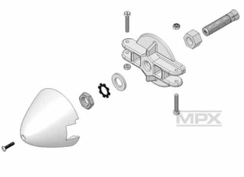 MPX-733183 - Adapter Motorw.5mm.Blatthalter.Spinner 54mm Solius. Cul..EG Multiplex MPX-733183 MPX-733183 - Adapter Motorw.5mm.Blatthalter.Spinner 54mm Solius. Cul..EG Multiplex MPX-733183