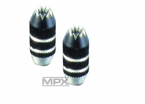 MPX-75305 - Knueppelgriffe Alu schwarz - Smart SX Multiplex MPX-75305