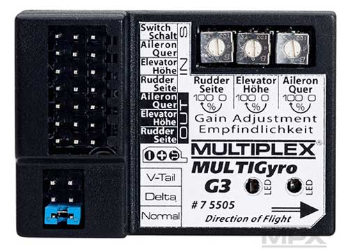 MPX-75505 - MULTIGyro G3 (3-Achs Flaechenkreisel) Multiplex MPX-75505