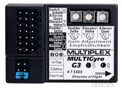 MPX-75505 - MULTIGyro G3 (3-Achs Flaechenkreisel) Multiplex MPX-75505 MPX-75505 - MULTIGyro G3 (3-Achs Flaechenkreisel) Multiplex MPX-75505