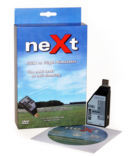 NEXT161003 - neXt CGM RC Modellflugsimulator (DVD) inkl. RX2SIM Eiperle CGM NEXT161003