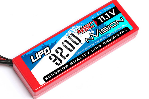 KYNVO1115 - nVision Sport LiPo 11.1V 3S1P 3200mAh 45C DEAN KYNVO1115