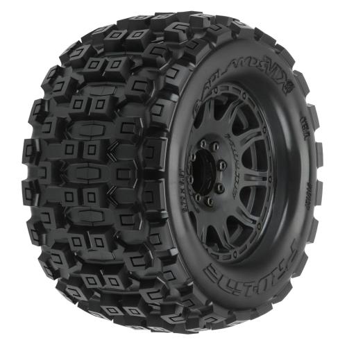 PRO1012710 - 1_8 Badlands MX38 F_R 3.8 MT Tires Mounted 17mm Black Raid (2) PRO1012710 PRO1012710 - 1_8 Badlands MX38 F_R 3.8 MT Tires Mounted 17mm Black Raid (2) PRO1012710