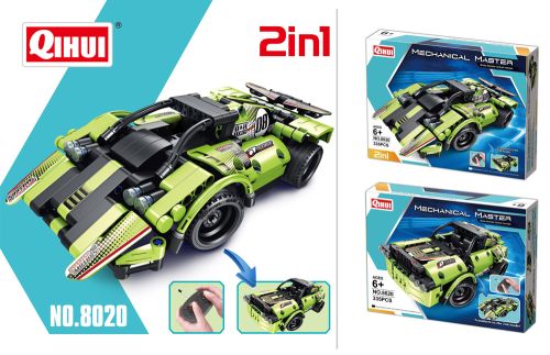 QH-8020 - Qihui Racing Car 2in1 (335 Teile) QH-8020 QH-8020 - Qihui Racing Car 2in1 (335 Teile) QH-8020