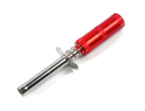 R06102 - Gluehkerzenstarter Rot mit auswechselbaren AA 1800mAh Akku Robitronic R06102