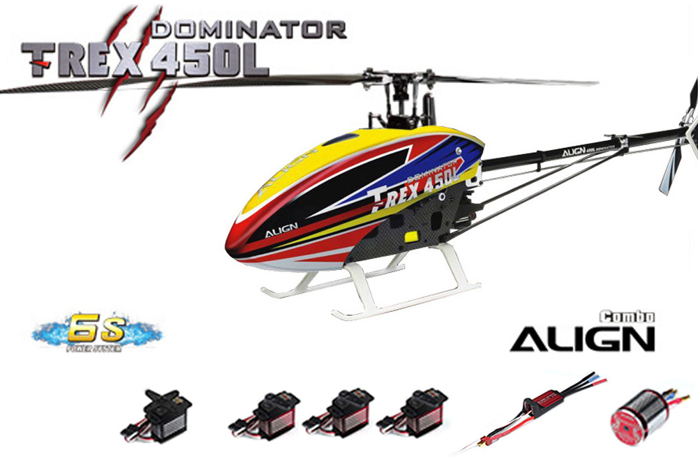 RH45E20B - T-REX 450L Dominator Combo (6S) (ohne FBL) Align RH45E20B RH45E20B - T-REX 450L Dominator Combo (6S) (ohne FBL) Align RH45E20B