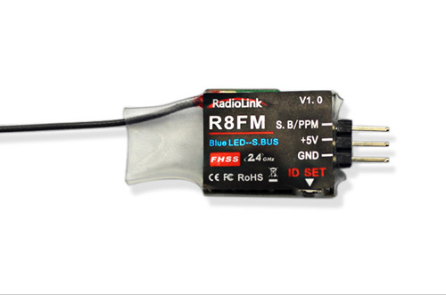 RLR8FM - RadioLink R8FM 2.4GHz FHSS 8-Kanal Empfaenger RLR8FM RLR8FM - RadioLink R8FM 2.4GHz FHSS 8-Kanal Empfaenger RLR8FM