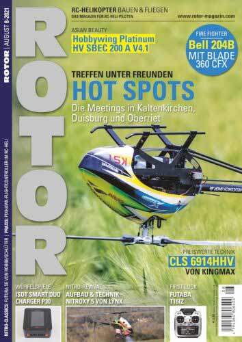 ROTOR-08-21 - ROTOR Magazin 08_2021 (Einzelzeitschrift. kein Abo) Modellsport Verlag ROTOR-08-21 ROTOR-08-21 - ROTOR Magazin 08_2021 (Einzelzeitschrift. kein Abo) Modellsport Verlag ROTOR-08-21
