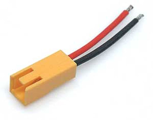 RS573 - Kabel 0.5 qmm mit Molex-Stecker 2 Pin gelb Robitronic RS573