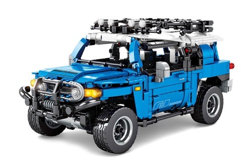 S-8500 - Gelaendewagen blau Pullback (999 Teile) SEMBO BLOCK S-8500