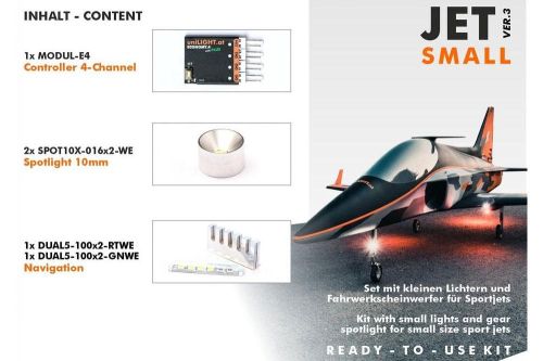 UL-SET-JET-S3 - Set fuer Sport-Jets SMALL (1m-1.7m) uniLIGHT UL-SET-JET-S3 UL-SET-JET-S3 - Set fuer Sport-Jets SMALL (1m-1.7m) uniLIGHT UL-SET-JET-S3