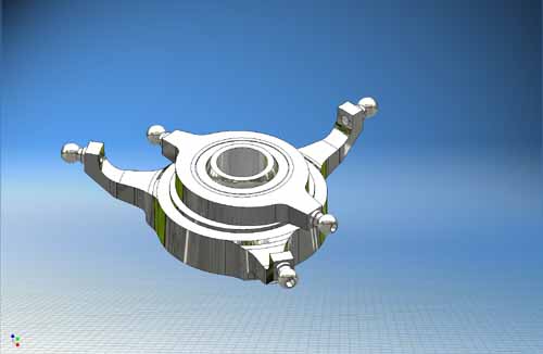 SHRP900063 - Taumelscheibe - komplett (SH004-002) Shape-Heli SHRP900063