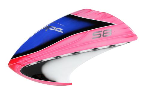 SHS8H00010 - Kabinenhaube. Airbrush (rosa_blau) S8 Shape-Heli SHS8H00010 SHS8H00010 - Kabinenhaube. Airbrush (rosa_blau) S8 Shape-Heli SHS8H00010