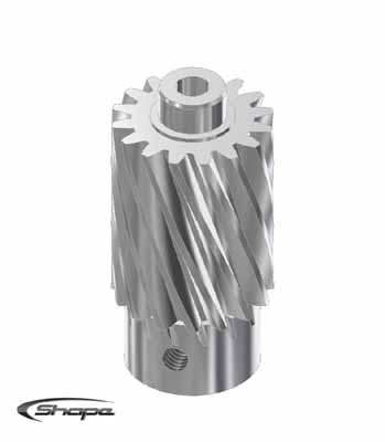SHS8P00290 - Motorritzel 16 Zaehne. Modul 1. 6mm. schraegverzahnt Shape-Heli SHS8P00290 SHS8P00290 - Motorritzel 16 Zaehne. Modul 1. 6mm. schraegverzahnt Shape-Heli SHS8P00290
